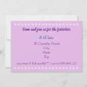 Cute Penguin Party Invitation Kaart (Achterkant)
