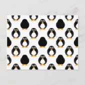 Cute Penguin Pattern Briefkaart (Voorkant)