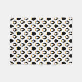 Cute Penguin Pattern Fleece Deken (Voorkant (Horizontaal))