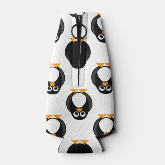 Cute Penguin Pattern Flesjeskoeler (Achterkant)