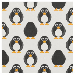 Cute Penguin Pattern Stof