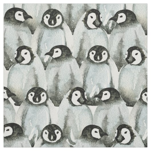 Cute Penguin Pattern Stof (Swatch)