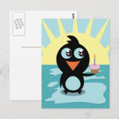 Cute Penguin Permanent op ijs Briefkaart (Voorkant / Achterkant)