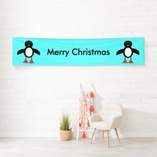 Cute Penguin Personalized Banner (Insitu)