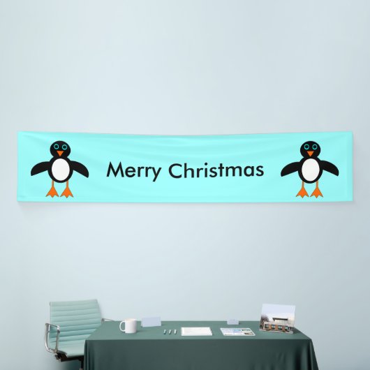 Cute Penguin Personalized Banner (Beurs)