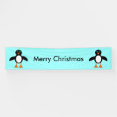 Cute Penguin Personalized Banner (Horizontaal)