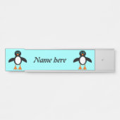 Cute Penguin Personalized Deurbordje (Voorkant)
