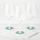 Cute Penguin Personalized Wijnglaslabel (Set)