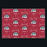 Cute Penguin Persoonlijke Kerstmis Inpakpapier Vel<br><div class="desc">Laat uw cadeaus opvallen dit vakantieseizoen met leuke en gepersonaliseerde kerstcadeauverpakking. Met speelse pinguïns in een feestelijke stemming. Perfect voor het toevoegen van een touch persoonlijkheid en stijl aan uw geschenken.</div>