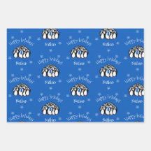 Cute Penguin Persoonlijke Kerstmis