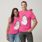 Cute Penguin Persoonlijke Kerstmis T-shirt (Unisex)