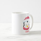 Cute Penguin Persoonlijke kerstMok Koffiemok (Voorkant rechts)
