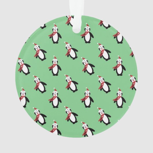 Cute Penguin Photo Lijst Ornament (achterkant)