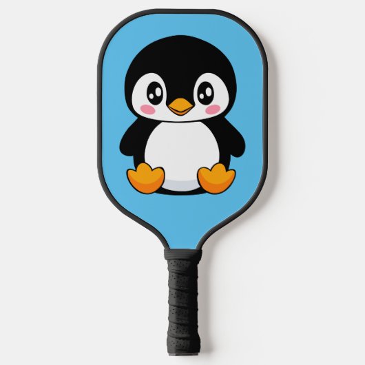 Cute Penguin Pickleball Paddle (Voorkant)
