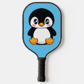 Cute Penguin Pickleball Paddle (Achterkant)