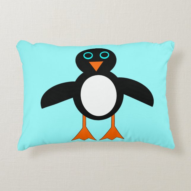 Cute Penguin Pillow Decoratief Kussen (Voorkant)