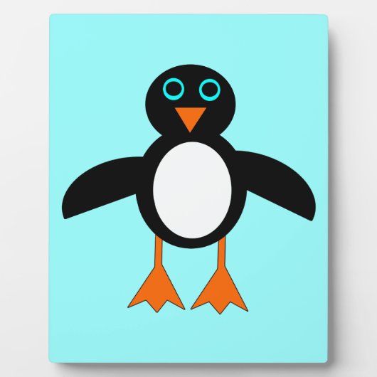 Cute Penguin Plaque Fotoplaat (Voorkant)