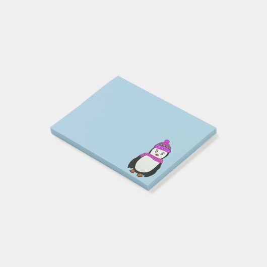 Cute Penguin Post-it® notes (Schuin)