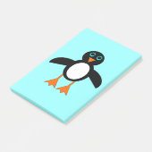Cute Penguin Post merkt Pad op Post-it® Notes (Schuin)