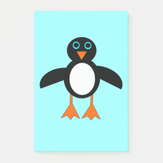 Cute Penguin Post merkt Pad op Post-it® Notes (Voorkant)