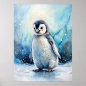 Cute Penguin Poster (Voorkant)