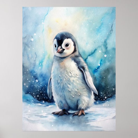 Cute Penguin Poster (Voorkant)
