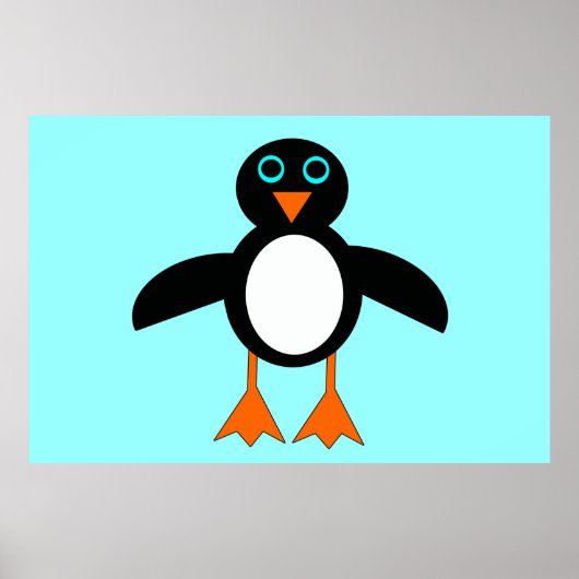 Cute Penguin Poster (Voorkant)