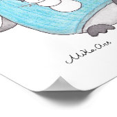 Cute Penguin Poster Penguin Happy Nursery Print (Hoek)