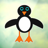 Cute Penguin Raamsticker (Vel 3)