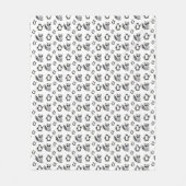 Cute Penguin Racoon Animal Buddies Fleece Deken (Voorkant)