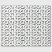 Cute Penguin Racoon Buddies Baby Gift Cadeaupapier (Vlak)