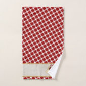 Cute Penguin Retro Holiday Basket Bad Handdoek (Handdoek)