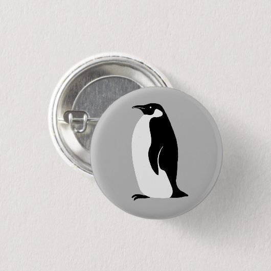 Cute Penguin Ronde Button 3,2 Cm (Voorkant /achterkant)