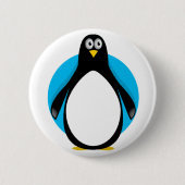 Cute Penguin Ronde Button 5,7 Cm (Voorkant)
