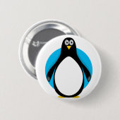 Cute Penguin Ronde Button 5,7 Cm (Voorkant /achterkant)