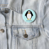 Cute Penguin Ronde Button 5,7 Cm (In situ)