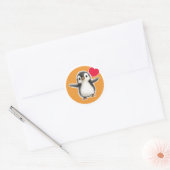 Cute Penguin Ronde Sticker (Envelop)