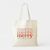 Cute Penguin Santa Love Tote Bag (Achterkant)