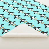Cute Penguin Sherpa Blanket Deken (3/4)