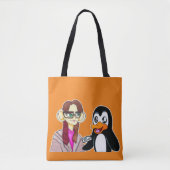 Cute Penguin Shopping bag Tote Bag (Voorkant)