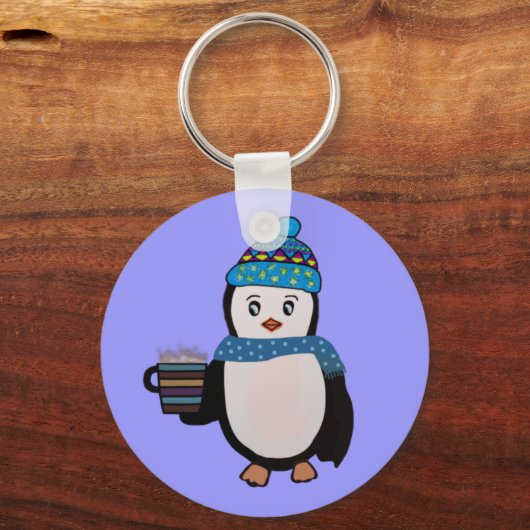 Cute Penguin Sleutelhanger (Voorkant)