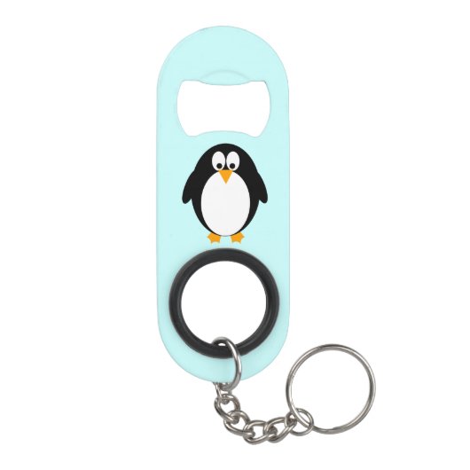Cute Penguin Sleutelhanger Flessenopener (Achterkant)