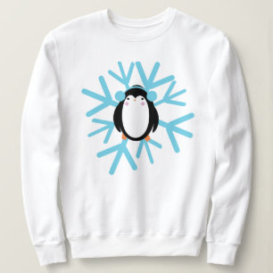 Cute Penguin Snowflake Winter Trui