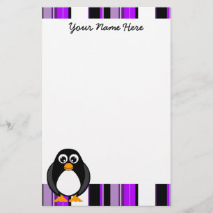 Cute Penguin Stationery Briefpapier