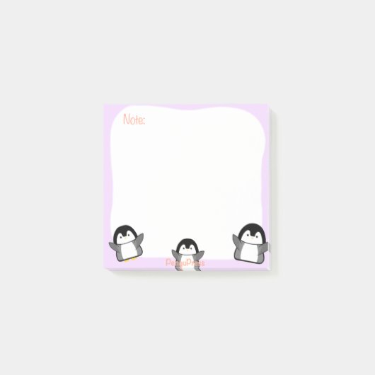 Cute Penguin Sticky Notes (Voorkant)