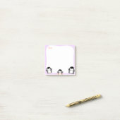 Cute Penguin Sticky Notes (Op bureau)