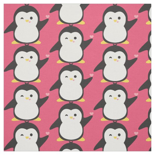 Cute Penguin Stof (Swatch)