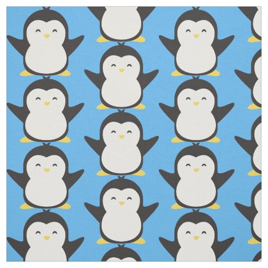 Cute Penguin Stof (Swatch)