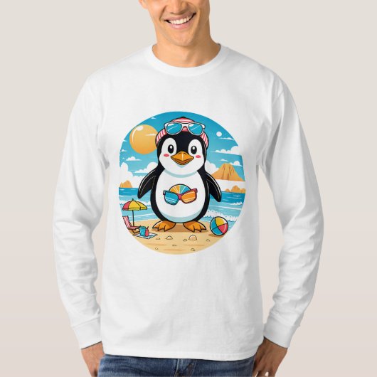 Cute Penguin T-shirt (Voorkant)