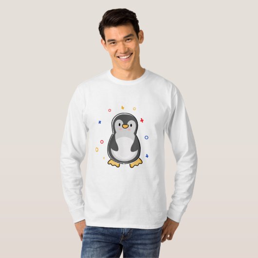 Cute Penguin T-shirt (Voorkant volledig)